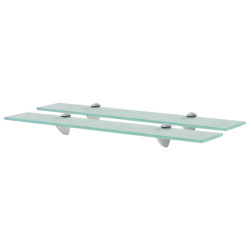 Prateleiras flutuantes 2 pcs vidro 60x20 cm 8 mm
