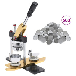 Máquina de fazer crachás + 500 crachás 58mm perfurador rotativo
