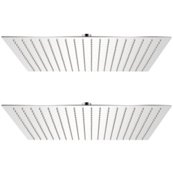 Cabeça de chuveiro 2 pcs aço inoxidável 50x50 cm