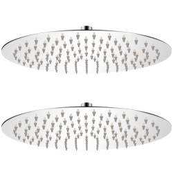 Cabeça de chuveiro 2 pcs aço inoxidável ø 30 cm