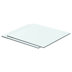 Prateleiras 2 pcs 40x30 cm vidro transparente