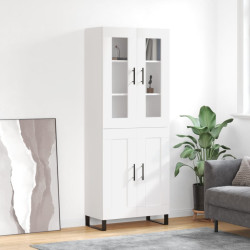 Armário alto 69,5x34x180 cm derivados de madeira branco