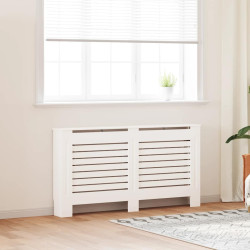 Cobertura de radiador 152x19x81,5 cm MDF branco