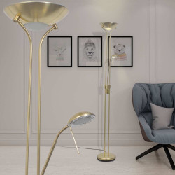Candeeiro de pé LED regulável 23 w