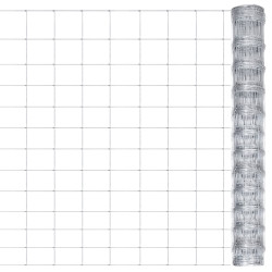 Cerca de jardim 50x1,25 m aço galvanizado prateado
