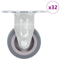 32 Pcs rodas fixas 50 mm