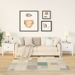 Mesas de apoio 2 pcs 50x50x49 cm madeira de pinho maciça branco