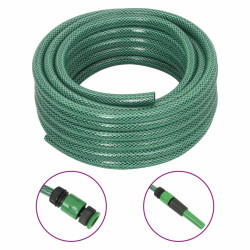 Mangueira de jardim com conjunto de encaixe 0,5" 30 m PVC verde