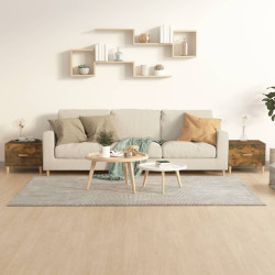 Mesa centro 2 pcs 50x50x40 cm madeira processada cor fumado