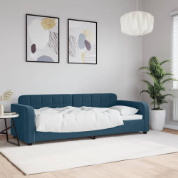 Sofá-cama 80x200 cm veludo azul