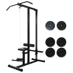 Torre de musculação com discos 40 kg
