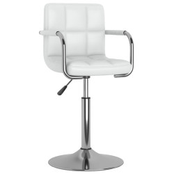 Cadeira de jantar couro artificial branco