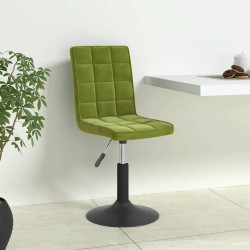 Cadeiras de jantar giratórias 4 pcs veludo verde-claro