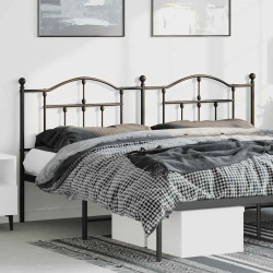 Cabeceira de substituição 180 cm metal preto