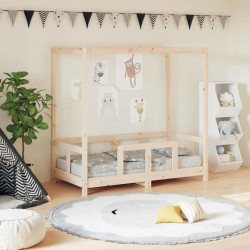 Estrutura de cama infantil 70x140 cm pinho maciço