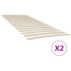 Substituição de ripas de cama com 34 ripas, 2 peças, 100x200 cm
