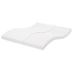 Colchão de espuma 180x200 cm 7 zonas dureza 20 ild branco