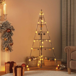 Árvore de natal para decoração 140 cm metal preto