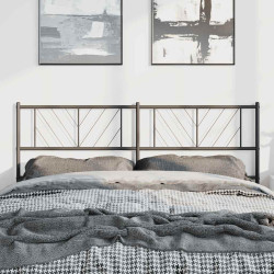 Cabeceira de substituição 150 cm metal preto