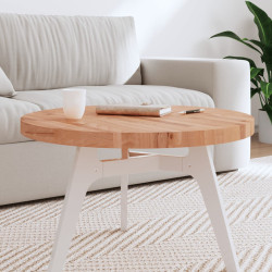 Tampo de mesa redondo ø70x4 cm madeira de faia maciça
