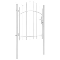 Portão de jardim woerden aço 1x1,25m branco