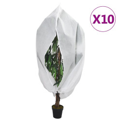 Coberturas para plantas com fecho 10 pcs 70 g/m² 2,36x2 m