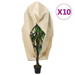 Coberturas para plantas com fecho 10 pcs 70 g/m² 3,14x2,5 m