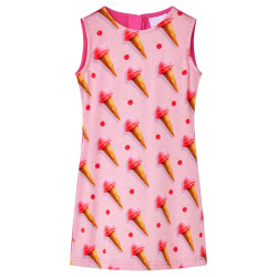 Vestido de criança rosa-choque 104