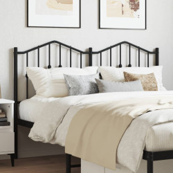 Cabeceira de substituição 150 cm metal preto