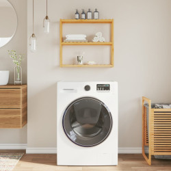 Unidade de 3 prateleiras de parede p/ wc 60x15x54 cm bambu