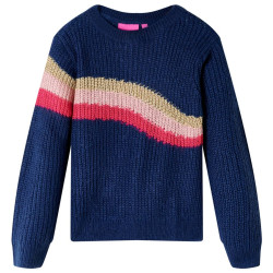 Camisola de malha para criança azul-marinho 104