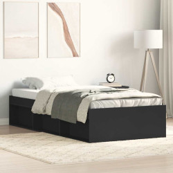 Estrutura de cama 100x200 cm preto