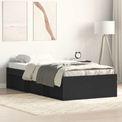 Estrutura de cama 90x190 cm preto