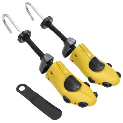 Alargador de calçado c/ calçadeira eu 41-46 plástico amarelo