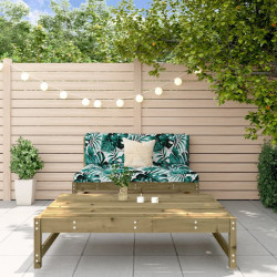 2 Pcs conjunto lounge de jardim madeira de pinho impregnada