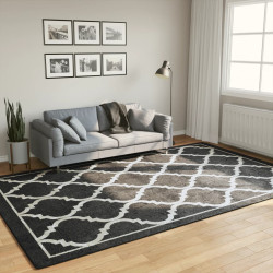 Tapete lavável 190x300 cm preto e branco
