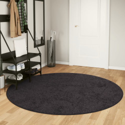 Tapete lavável ø 200 cm antracite