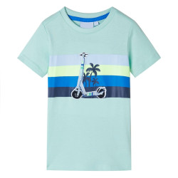 T-shirt infantil menta-claro 140