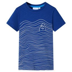 T-shirt para criança azul-escuro 128