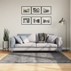 Tapete pelo curto macio e lavável huarte 160x160 cm antracite