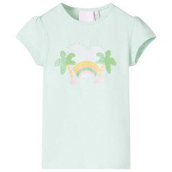 T-shirt infantil menta-claro 116