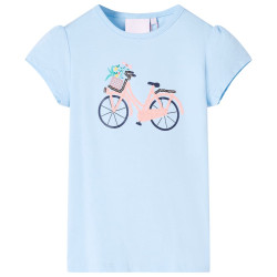 T-shirt para criança azul-claro 116