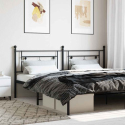 Cabeceira de substituição 200 cm metal preto