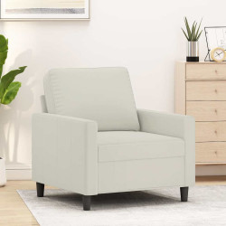 Poltrona 60 cm veludo cor creme