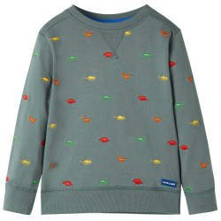 Sweatshirt para criança cor caqui 128