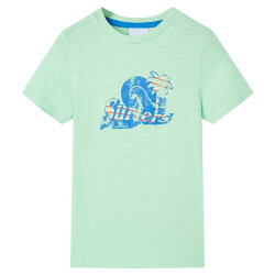 T-shirt de criança verde-claro 140