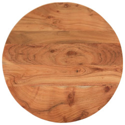 Tampo de mesa redondo ø50x2,5 cm madeira de acácia maciça