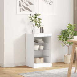 Aparador com luzes LED 41x37x67 cm branco