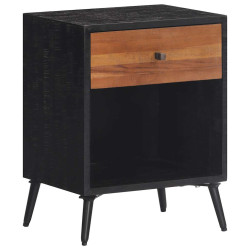 Mesa de cabeceira 40x30x50 cm madeira de teca maciça