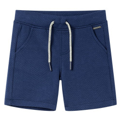 Calções de criança com cordão azul-escuro 140